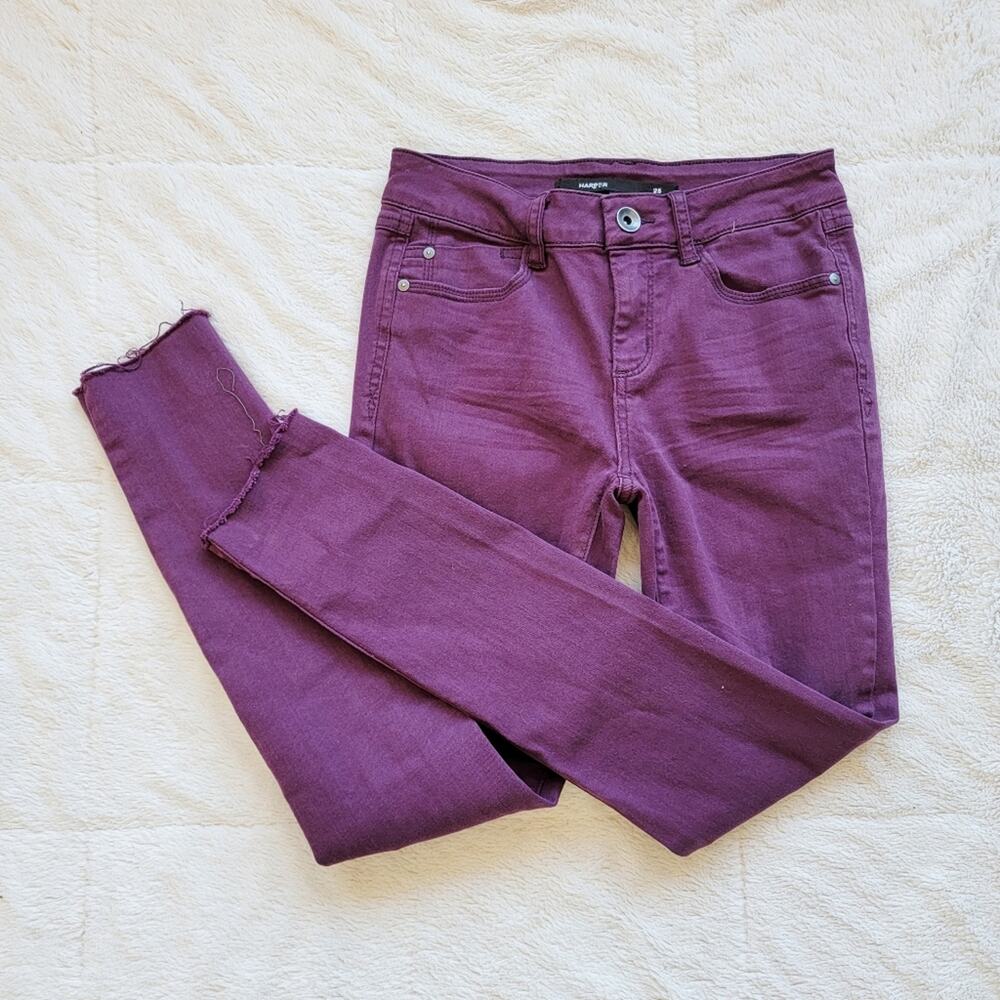 Harper Raw Hem Skinny Leg Jeans